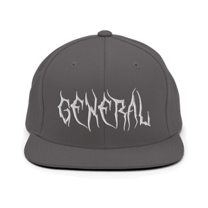 General Snapback CapCommand attention with the General Snapback Cap – a classic fit, flat brim, and full buckram structure for timeless appeal. The adjustable snap closure ensures comfort in a one-size-fits-most design. Crafted exclusively for you upon or