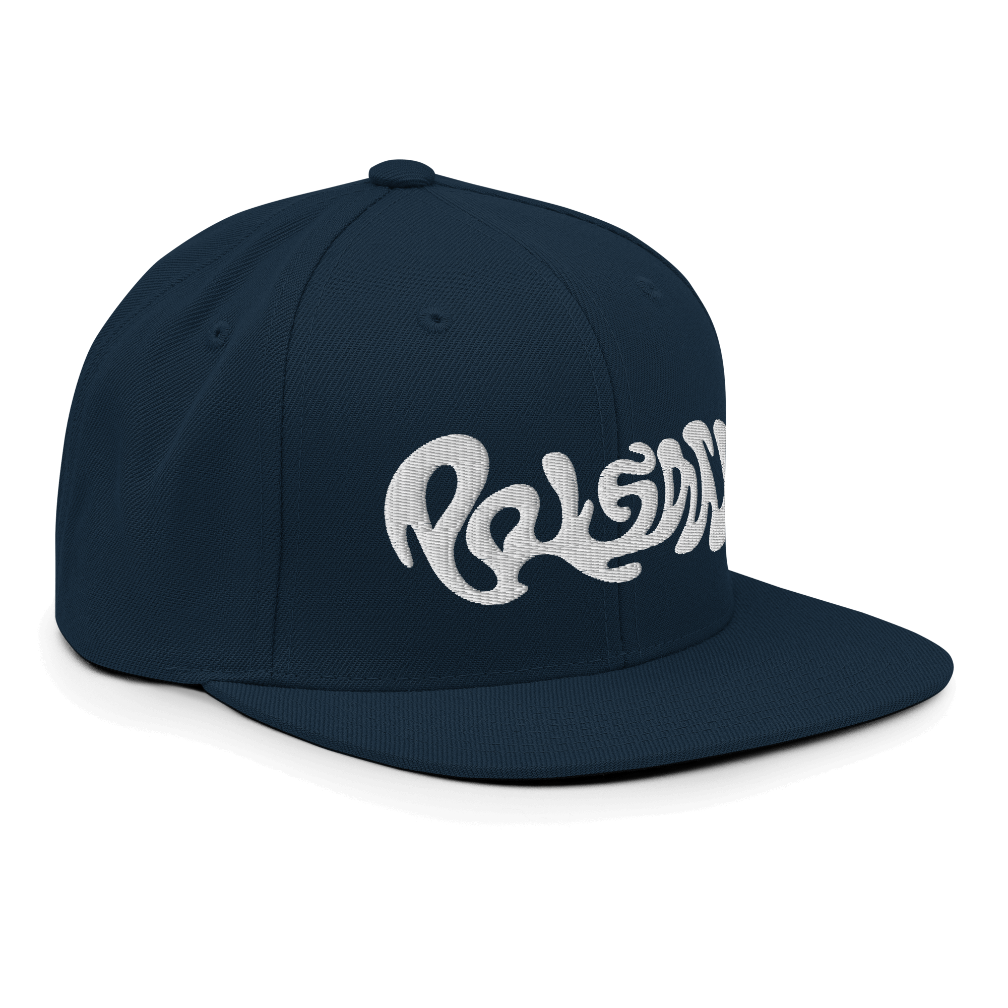 Poison Snapback CapUnleash your style with the Poison Snapback Cap – a classic fit, flat brim, and full buckram structure for timeless cool. The adjustable snap closure ensures comfort in a one-size-fits-most design. Crafted exclusively for you upon order