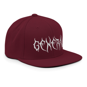 General Snapback CapCommand attention with the General Snapback Cap – a classic fit, flat brim, and full buckram structure for timeless appeal. The adjustable snap closure ensures comfort in a one-size-fits-most design. Crafted exclusively for you upon or