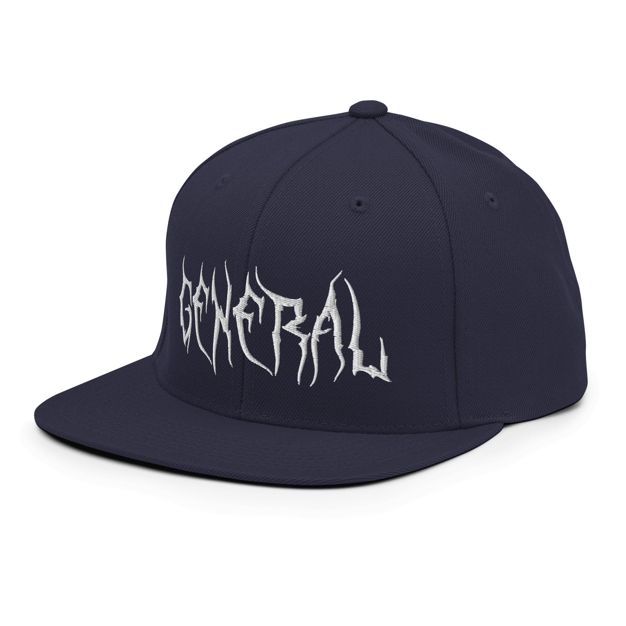 General Snapback CapCommand attention with the General Snapback Cap – a classic fit, flat brim, and full buckram structure for timeless appeal. The adjustable snap closure ensures comfort in a one-size-fits-most design. Crafted exclusively for you upon or