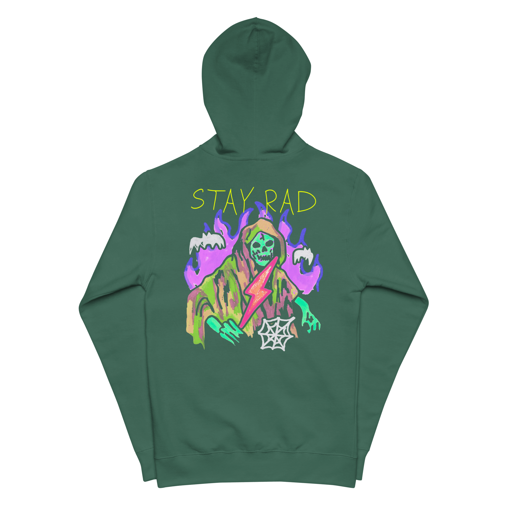 Stay Rad Embroidery Zip Up HoodieZip into cosmic coziness with our Stay Rad Embroidery Zip-Up Hoodie! Unleash your inner fashion astronaut, pairing it with anything from jeans to skirts for stellar style. Bonus: it features horrifically cute kids illustra