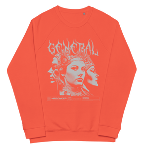 General Raglan SweatshirtMeet your comfort and style goals with the General Raglan Sweatshirt. This unisex organic marvel is your ticket to feeling cozy and looking effortlessly chic. Immerse yourself in its brushed fleece lining, like a hug from a cloud